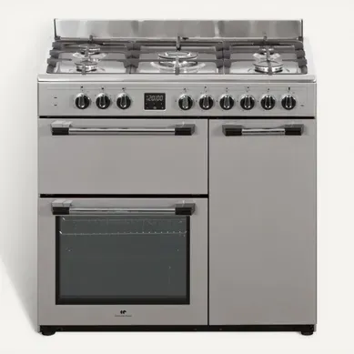 Cuisiniere Piano Gaz 3 Fours Électriques Cecp903fix 5 Feux - Inox - L.90 Cm Cuisiniere Piano Gaz 3 Fours Électriques Cecp903fix 5 Feux - Inox - L.90 Cm