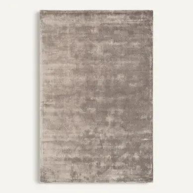 Tapis Luxe Designer Titane En Viscose - Taupe - 200x300 Cm