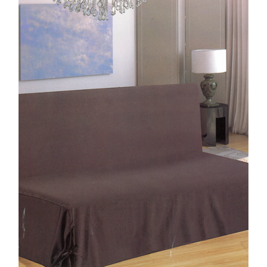 Housse De Clic-clac à Nouettes Cacao - 140x200 Cm - Marron Chocolat Housse De Clic-clac à Nouettes Cacao - 140x200 Cm - Marron Chocolat