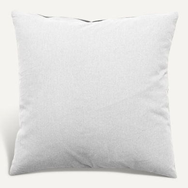 Coussin Déhoussable Uni En Coton - 60x60 Cm - Blanc Coussin Déhoussable Uni En Coton - 60x60 Cm - Blanc