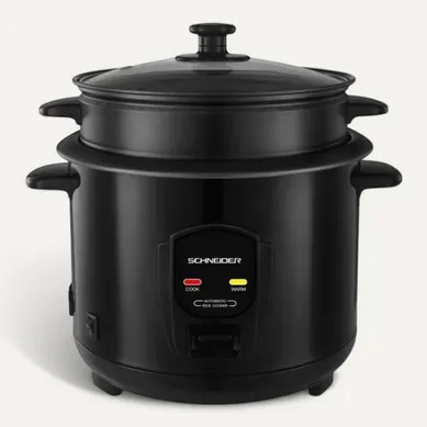 Souffle De Riz - Noir - Cuiseur à Riz 1,8l - Panier Vapeur - Maintien Au Chaud Souffle De Riz - Noir - Cuiseur à Riz 1,8l - Panier Vapeur - Maintien Au Chaud