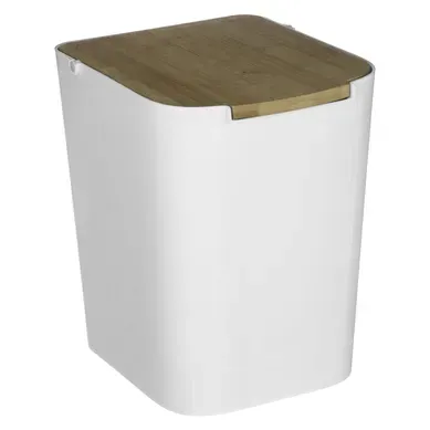 Poubelle À Couvercle Baltik - 5 L - Blanc Poubelle À Couvercle Baltik - 5 L - Blanc