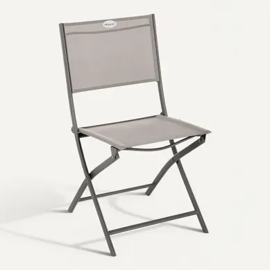 Chaise De Jardin Pliable Modula - Taupe Et Gris Chaise De Jardin Pliable Modula - Taupe Et Gris