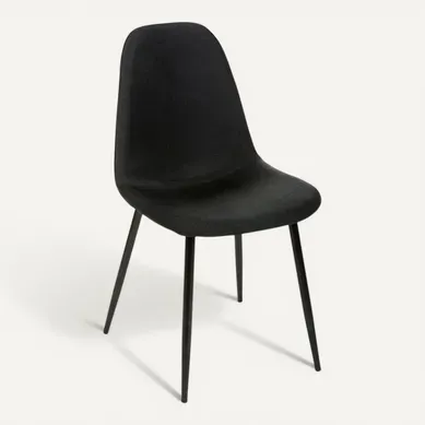 Chaise Nokas - Pied En Métal - Noir Chaise Nokas - Pied En Métal - Noir