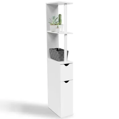 Meuble Wc étagère Willy Bois 2 Portes Blanc Meuble Wc étagère Willy Bois 2 Portes Blanc