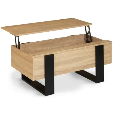 Table Basse Plateau Relevable Rectangulaire Phoenix Bois Et Noir Table Basse Plateau Relevable Rectangulaire Phoenix Bois Et Noir
