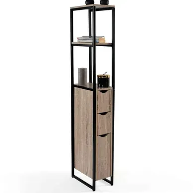 Meuble Wc 3 Portes Detroit Design Industriel Avec étagères Meuble Wc 3 Portes Detroit Design Industriel Avec étagères