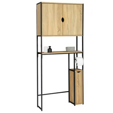Meuble Wc 3 En 1 Avec Armoires De Rangement Detroit Design Industriel Meuble Wc 3 En 1 Avec Armoires De Rangement Detroit Design Industriel