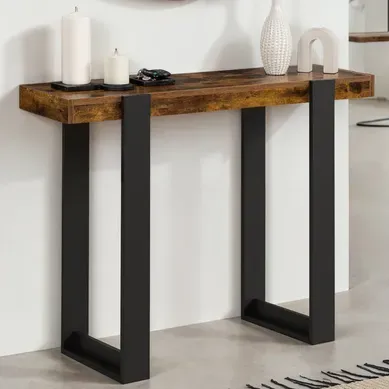Console Phoenix Bois Effet Vieilli Et Noir Console Phoenix Bois Effet Vieilli Et Noir