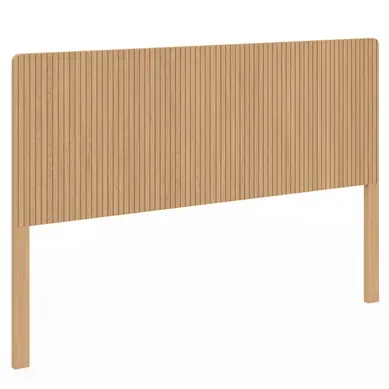 Tête De Lit Sur Pied Juliette 160 Cm Effet Lattes Tasseau Bois