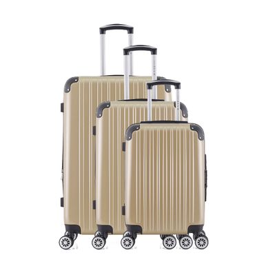Set De 3 Valises Abs/pc Denali-b  4 Roues 75 Cm