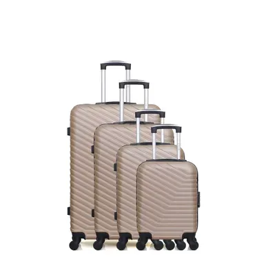 Set De 3 Valises Et Un Vanity Lena-m