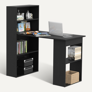 Bureau Informatique + Bibliothèque 120l X 55l X 120h Cm Bureau Informatique + Bibliothèque 120l X 55l X 120h Cm