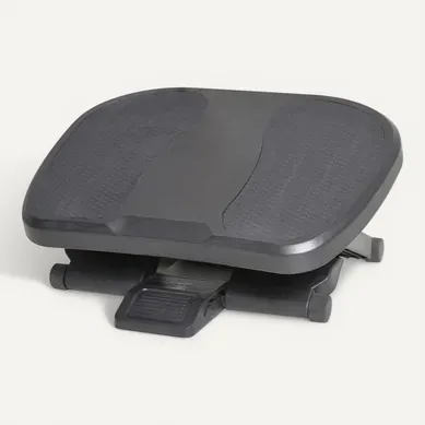 Repose-pied Ergonomique De Bureau Hauteur Inclinaison Réglable Gris