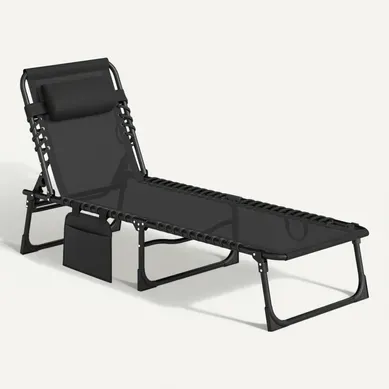 Transat Pliable Portable Dossier Réglable