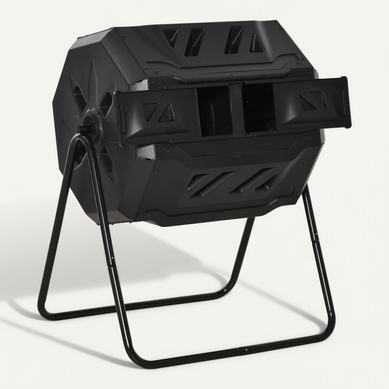Composteur De Jardin Rotatif 360° 2 Chambres 160 L Composteur De Jardin Rotatif 360° 2 Chambres 160 L