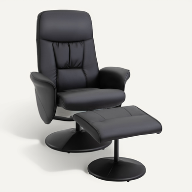 Fauteuil Relax Inclinable Pivotant Avec Repose-pied Fauteuil Relax Inclinable Pivotant Avec Repose-pied