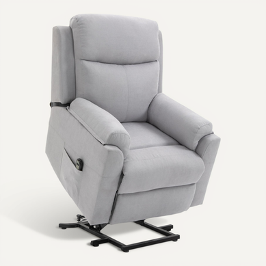 Fauteuil Releveur De Relaxation Réglable Tissu Aspect Lin Fauteuil Releveur De Relaxation Réglable Tissu Aspect Lin