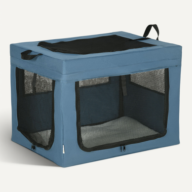 Sac De Transport Pliable Pour Chien Chat Acier Polyester Bleu Sac De Transport Pliable Pour Chien Chat Acier Polyester Bleu