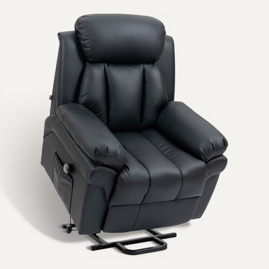 Fauteuil Releveur Inclinable Avec Repose-pied Ajustable - Revêtement Synthétique Fauteuil Releveur Inclinable Avec Repose-pied Ajustable - Revêtement Synthétique