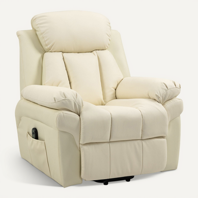 Fauteuil Releveur Inclinable Avec Repose-pied Ajustable - Revêtement Synthétique Fauteuil Releveur Inclinable Avec Repose-pied Ajustable - Revêtement Synthétique