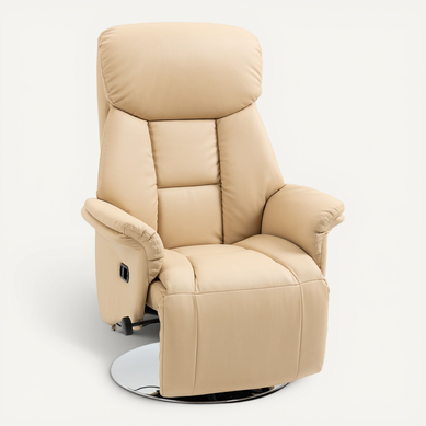 Fauteuil Relax Inclinable Repose-pied Réglable Revêtement Synthétique Fauteuil Relax Inclinable Repose-pied Réglable Revêtement Synthétique