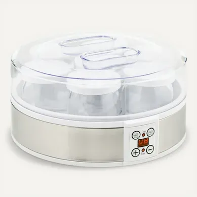 Yaourtière 7 Pots Inclus 180 Ml 20 W Timer Thermostat Yaourtière 7 Pots Inclus 180 Ml 20 W Timer Thermostat