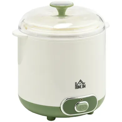 Yaourtière 20 W - 2 Récipients 1,5 L, Panier Filtre - Blanc Vert Yaourtière 20 W - 2 Récipients 1,5 L, Panier Filtre - Blanc Vert