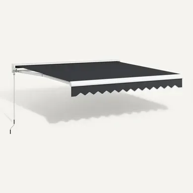 Store Banne électrique Manuel Rétractable 2,95l X 2,50l M Anthracite Store Banne électrique Manuel Rétractable 2,95l X 2,50l M Anthracite