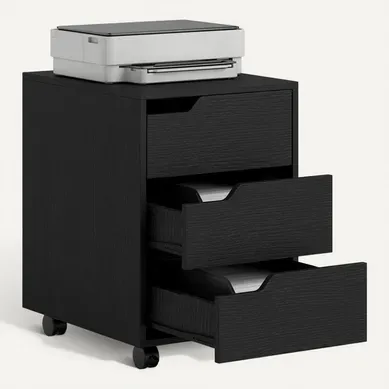 Caisson De Bureau Rangement Sur Roulettes 3 Tiroirs