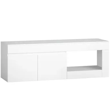 Meuble TV Style Moderne Bicolore 2 Portes Niche 140 X 40 X 48 Cm Meuble TV Style Moderne Bicolore 2 Portes Niche 140 X 40 X 48 Cm