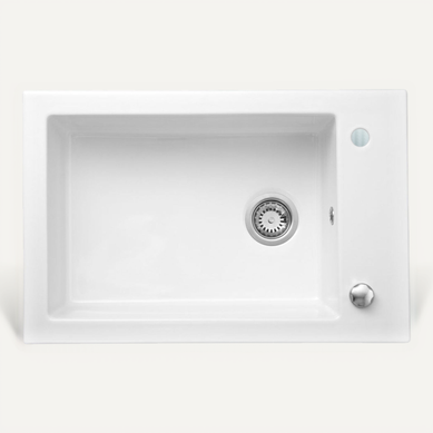 évier Céramique Blanc Gaspard 1 Bac 760x500 Mm évier Céramique Blanc Gaspard 1 Bac 760x500 Mm