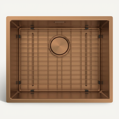 évier À Encastrer Ou Sous-plan Inox Pvd Cuivre Maya 1 Bac 540x440 Avec Grille évier À Encastrer Ou Sous-plan Inox Pvd Cuivre Maya 1 Bac 540x440 Avec Grille