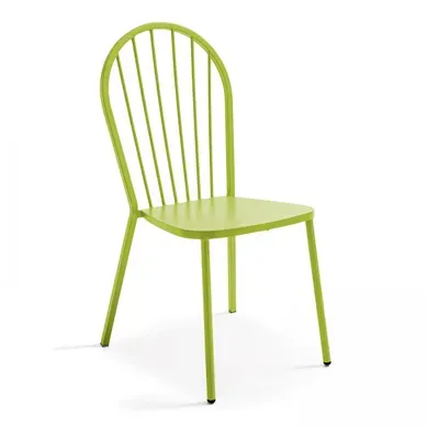 Chaise Bistrot De Jardin En Métal Vert Honfleur Chaise Bistrot De Jardin En Métal Vert Honfleur