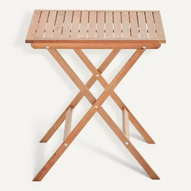 Table Bistrot Pliante Carrée En Bois D'eucalyptus Sete Table Bistrot Pliante Carrée En Bois D'eucalyptus Sete