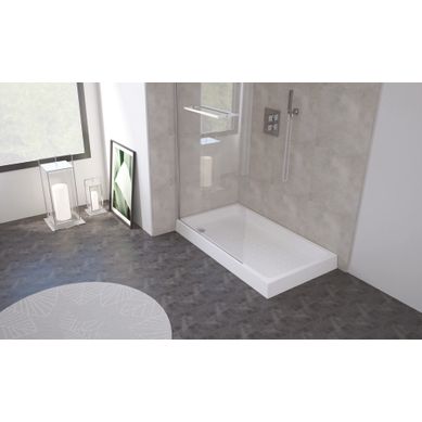 Receveur De Douche Cera 2 - 120 X 70 Cm - Céramique - Blanc Receveur De Douche Cera 2 - 120 X 70 Cm - Céramique - Blanc