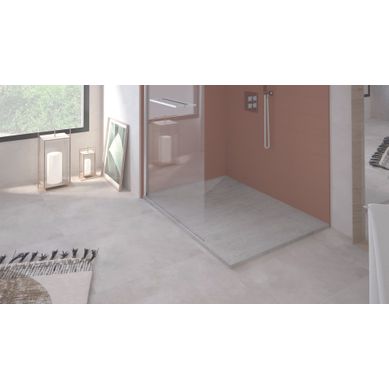 Receveur De Douche Nola 3 - 70x170x3cm - Résine - Béton - Bonde - Découpable Receveur De Douche Nola 3 - 70x170x3cm - Résine - Béton - Bonde - Découpable