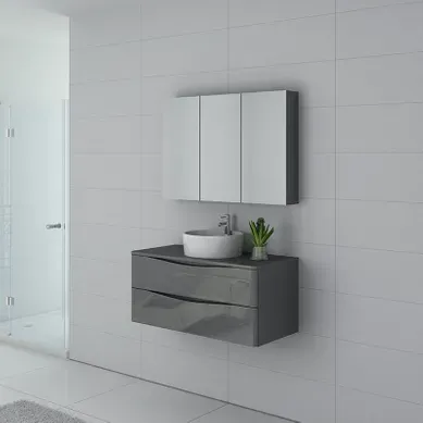 Meuble De Salle De Bain Terranova 1000 Gris Taupe