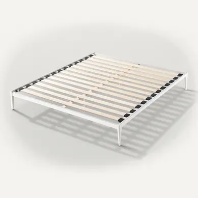 Sommier Métallique 180x200 Style Industriel Noir - Cadre à Lattes Larges - Design Style Urbain Sommier Métallique 180x200 Style Industriel Noir - Cadre à Lattes Larges - Design Style Urbain