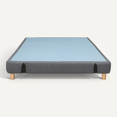 Sommier Tapissier à Lattes 160x200 Cm - Tapissier à Lattes - Gris Foncé Sommier Tapissier à Lattes 160x200 Cm - Tapissier à Lattes - Gris Foncé
