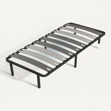 Sommier 90x190 Cm Robuflex - Pieds Inclus - Confort Morphologique Avec Lattes Larges Sommier 90x190 Cm Robuflex - Pieds Inclus - Confort Morphologique Avec Lattes Larges