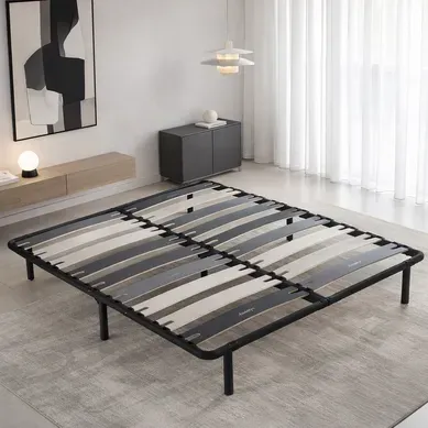 Sommier 140x190 Cm Robuflex - Pieds Inclus - Confort Morphologique Avec Lattes Larges Sommier 140x190 Cm Robuflex - Pieds Inclus - Confort Morphologique Avec Lattes Larges