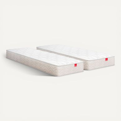 Matelas ressorts 2x80x200 cm avec mémoire de forme ESPRIT RELAX ép.21 cm vue 3/4