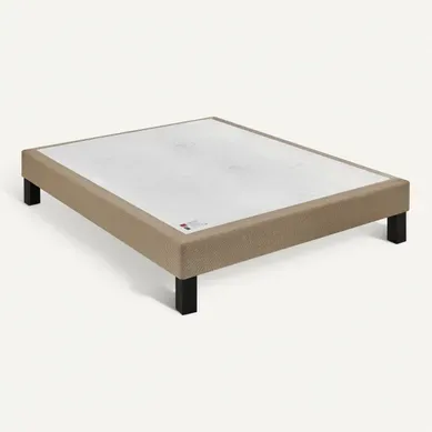 Sommier bronze 160x200 cm EPEDA BIEN-ETRE tissu vue 3/4