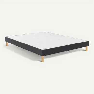 Sommier Déco Tapissier Vigoroso Gris Foncé 160x190 Sommier Déco Tapissier Vigoroso Gris Foncé 160x190