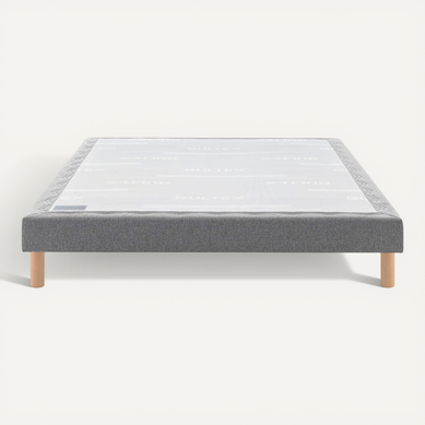 Sommier Déco Tapissier Mediano Gris Clair 2x80x190 Sommier Déco Tapissier Mediano Gris Clair 2x80x190