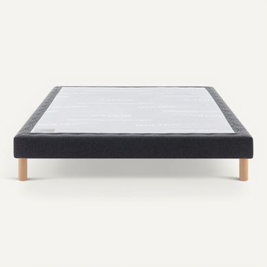 Sommier Déco Tapissier Mediano Gris Foncé 90x190