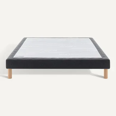 Sommier Déco Tapissier Mediano Gris Foncé 160x190 Sommier Déco Tapissier Mediano Gris Foncé 160x190