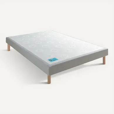 Sommier Tapissier Pencil Medium Gris Clair 160x190 Sommier Tapissier Pencil Medium Gris Clair 160x190