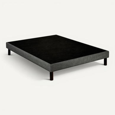 Sommier Déco Tapissier Unic Gris 160x190 Sommier Déco Tapissier Unic Gris 160x190